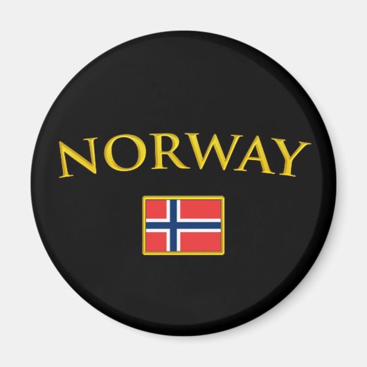 Golden Noorwegen Magneet (Voorkant)