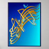 Golden Notes Print (Voorkant)