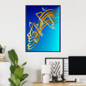 Golden Notes Print (Thuiskantoor)