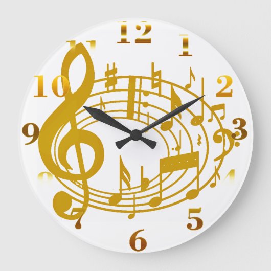 Golden Notes_Wall klok (Voorkant)