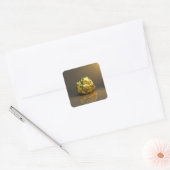 Golden nugget vierkante sticker (Envelop)