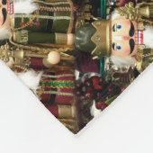 Golden Nutcrackers Fleece Deken (Hoek)