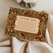 Golden Oak Forest Wedding Bedankkaart