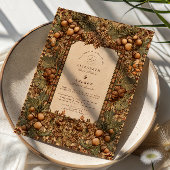 Golden Oak Forest Wedding Kaart