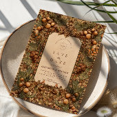 Golden Oak Forest Wedding Save The Date