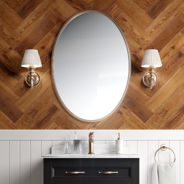 Golden Oak Herringbone Behang (Creator heeft geüpload)