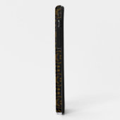 Golden Obsidian Tribal Ikat Pattern Case-Mate iPhone Case (Achterkant/links)