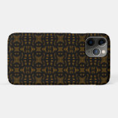 Golden Obsidian Tribal Ikat Pattern Case-Mate iPhone Case (Achterkant (horizontaal))