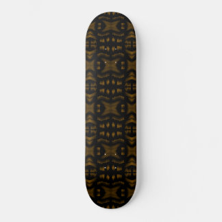 Golden Obsidian Tribal Ikat Pattern Persoonlijk Skateboard