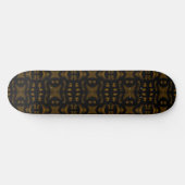 Golden Obsidian Tribal Ikat Pattern Persoonlijk Skateboard (Horizontaal)