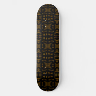 Golden Obsidian Tribal Ikat Pattern Persoonlijk Skateboard