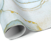 Golden oceaangolven. Rijke heldere abstracte afbee Cadeaupapier (Rol Hoek)