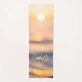 Golden Ocean Sunset Namaste Gepersonaliseerde Yoga Yogamat (Voorkant)