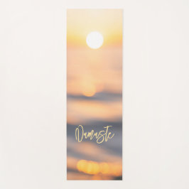 Golden Ocean Sunset Namaste Gepersonaliseerde Yoga Yogamat