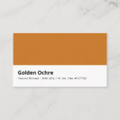 Golden Ochre | "De rijkdom van Natuur" Visitekaartje (Voorkant)