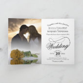 Golden Ochre Roos Elegant Romantic Photo Wedding (Binnen)