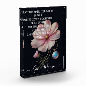 Golden October Poem with Cosmos and Opal Glow Fotoblokken (Links)