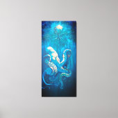 Golden Octopus Canvas Afdruk (Voorkant)