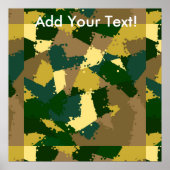 Golden Oerwoud Camo Poster (Voorkant)