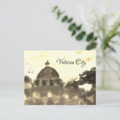 Golden Old Vaticaanstad Painting Briefkaart (Staand voorkant)