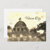 Golden Old Vaticaanstad Painting Briefkaart (Voorkant / Achterkant)
