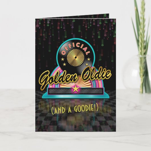 Golden Oldie Birthday Card Kaart (Voorkant)