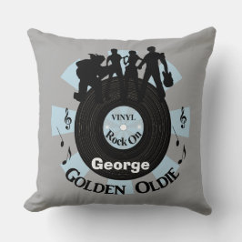Golden Oldie Vinyl Records Rock op persoonlijke ti Kussen