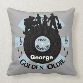 Golden Oldie Vinyl Records Rock op persoonlijke ti Kussen