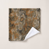 Golden Olive Abstract Bad Handdoek (Wasdoekje)