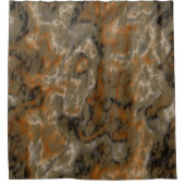 Golden Olive Abstract Douchegordijn (Voorkant)