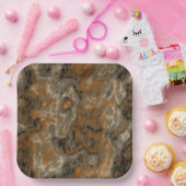 Golden Olive Abstract Papieren Bordje (Feest)