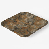 Golden Olive Abstract Papieren Bordje (Gebogen)