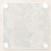 Golden Olive Marble Glazen Onderzetter (Achterkant)