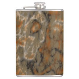 Golden Olive Marble Heupfles