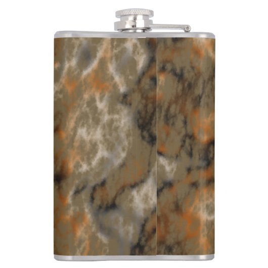 Golden Olive Marble Heupfles (Achterkant)