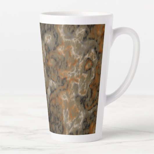 Golden Olive Marble Latte Mok (Rechts)