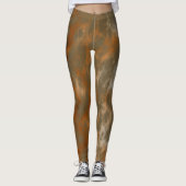 Golden Olive Marble Leggings (Voorkant)