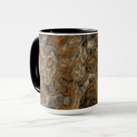 Golden Olive Marble Mok (Voorkant links)