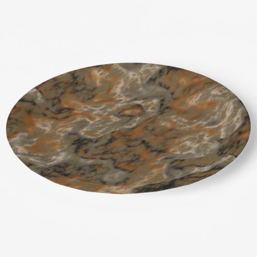 Golden Olive Marble Papieren Bordje (Gekanteld)