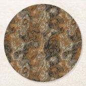 Golden Olive Marble Ronde Kartonnen Onderzetter (Voorkant)