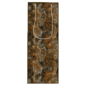 Golden Olive Marble Wijn Cadeautas (Voorkant)