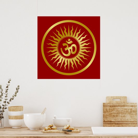 Golden Om Design Poster (Keuken)