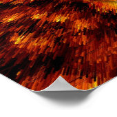 Golden Om Fractal mandala Poster (Hoek)