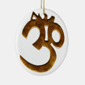 Golden Om Keramisch Ornament (Rechts)