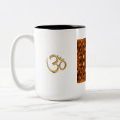 Golden Om Namaste' Tweekleurige Koffiemok (Links)