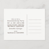 Golden Ombré, de moderne partij voor de opwarming Uitnodiging Briefkaart (Achterkant)