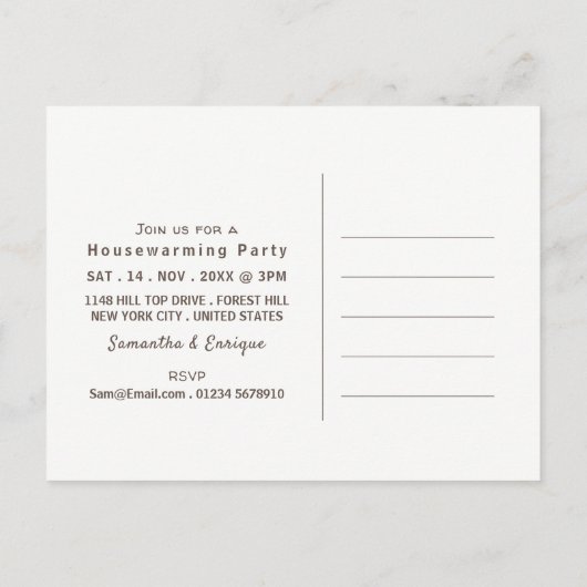 Golden Ombré, de moderne partij voor de opwarming Uitnodiging Briefkaart (Achterkant)