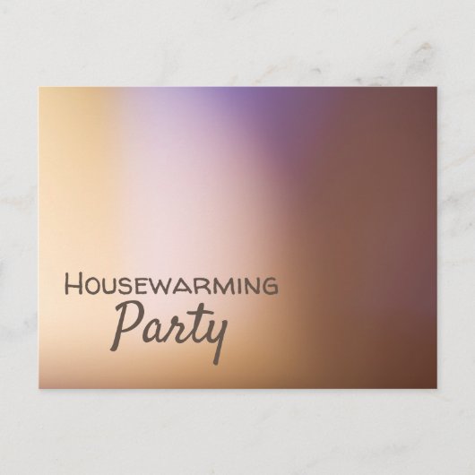 Golden Ombré, de moderne partij voor de opwarming Uitnodiging Briefkaart (Voorkant)