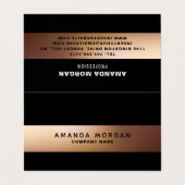 Golden Ombré, Modern Double Loyalty Visitekaartje (Buitenkant ongevouwen)