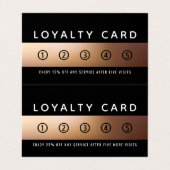 Golden Ombré, Modern Double Loyalty Visitekaartje (Binnenkant ongevouwen)